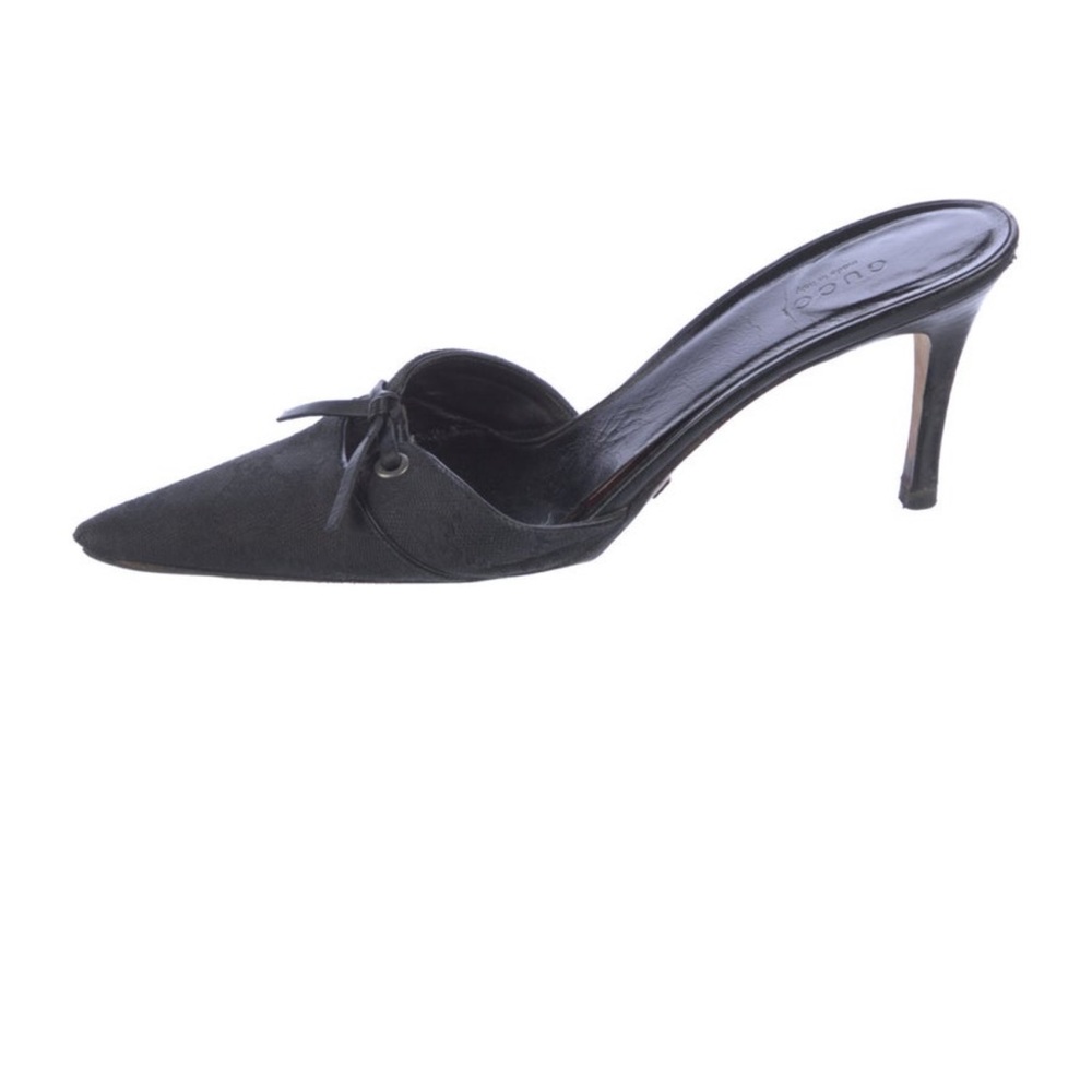 Vintage GG Canvas Mules